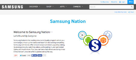 Samsung tạo ra website này với mục đích xây dựng cộng đồng người dùng các sản phẩm